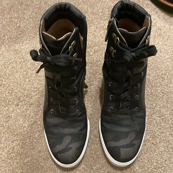 linea paolo anna wedge sneaker camo - Picture 2 of 13